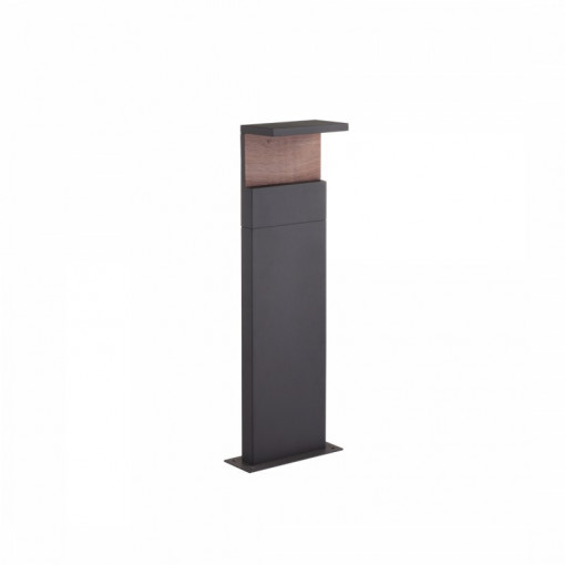 Lampa grafit, Lampa pentru exterior, Stalp exterior, Lampa exterior, Lampa exterior grafit, Lampa pentru exterior, Lampa detalii lemn, Iluminat terasa, Lampa iluminat alee, Iluminat exterior, Iluminat alee, Lampa iluminat terasa