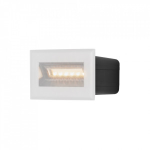 Aplica perete exterior moderna alba cu led Maytoni Bosca S