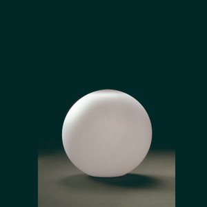 Lampa exterior moderna sfera alba pentru podea Mantra Avoriaz S