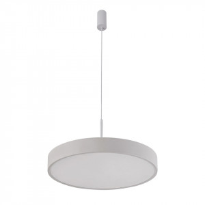 Lustra moderna alba rotunda cu led Italux Orbital 3000k