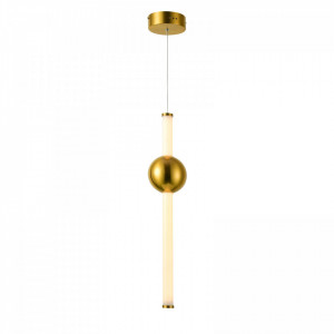 Pendul modern alb cu glob de sticla Italux Halling