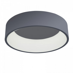 Plafoniera moderna gri rotunda cu led Italux Chiara d45 3000k