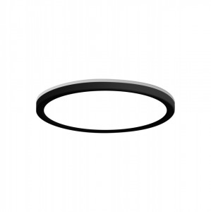 Plafoniera moderna neagra rotunda Italux Corte d30