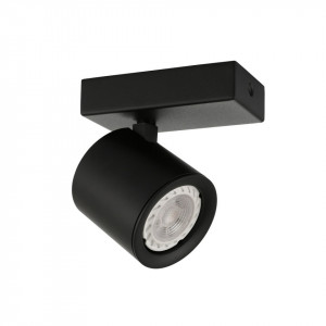 Spot aplicat modern negru rotund Italux Carlota