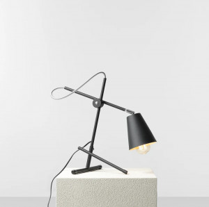 Veioza moderna neagra minimalista din metal Aldex Arte