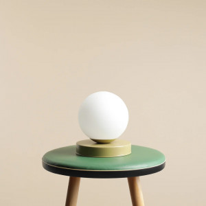 Veioza moderna verde minimalista cu glob din sticla Aldex Ball S