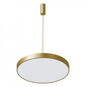 Lustra moderna aurie rotunda cu led Italux Orbital d60 3000k