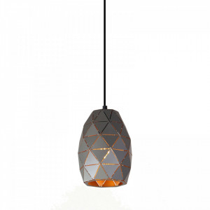 Pendul modern grafit cu interior auriu Italux Harley d20