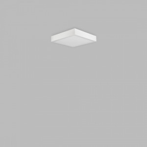 Plafoniera moderna alba patrata cu led 3000k Mantra Saona Superficie S