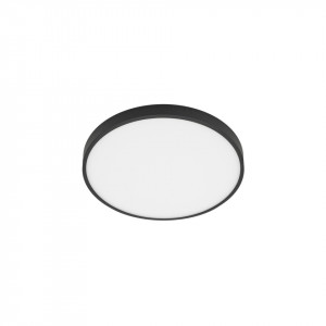 Plafoniera moderna neagra rotunda Italux Riberia 4000k