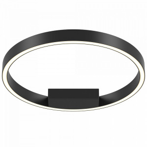 Plafoniera moderna neagra rotunda minimalista cu led Maytoni Rim d40
