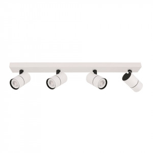 Spot aplicat modern alb rotund cu 4 brate Italux Laconi