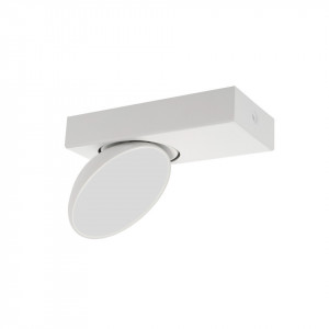 Spot aplicat modern alb rotund cu led Italux Castelia