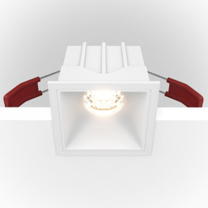 Spot incastrat modern alb patrat dimabil 10w Maytoni Alfa Led 3000K
