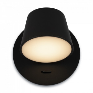 Aplica perete moderna neagra din metal cu led Maytoni Pixel