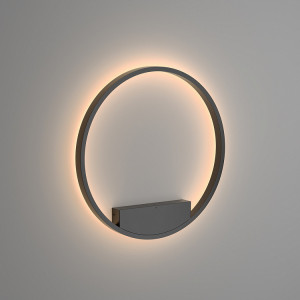 Aplica perete moderna neagra rotunda cu led Maytoni Rim M