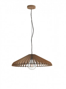 Lustra moderna maro minimalista din lemn Fan Europe Calder s30
