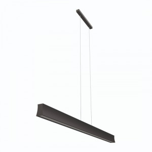 Lustra moderna neagra liniara cu led 3000k 2850lm Mantra Hanok