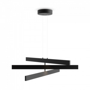 Lustra moderna neagra minimalista cu led Maytoni Origami