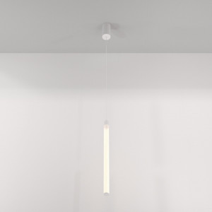 Pendul modern alb liniar cu led Maytoni Ray 3000k M