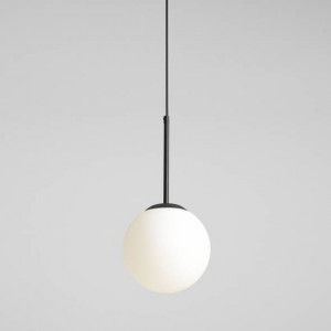 Pendul modern negru cu glob de sticla Aldex Bosso d20