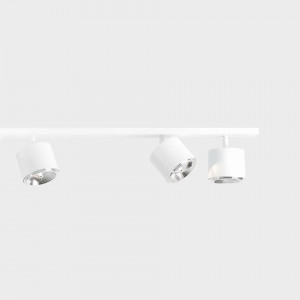 Plafoniera moderna alba din metal cu 6 becuri Aldex Bot 2x3