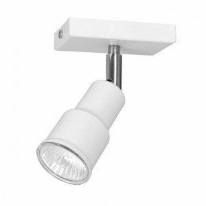 Plafoniera moderna alba din metal cu un bec tip spot Aldex Aspo 