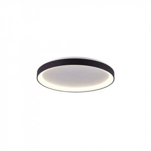 Plafoniera moderna neagra rotunda din metal Italux Vico d48
