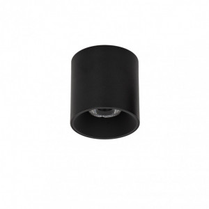 Spot aplicat modern negru rotund cu led Italux Altisma 4000k 9.5d