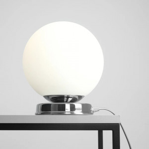 Veioza moderna chrome minimalista cu glob din sticla Aldex Ball M
