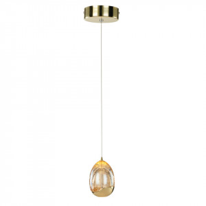 Pendul modern auriu minimalist cu led Italux Huelto