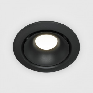 Spot incastrat modern negru rotund Maytoni Yin 