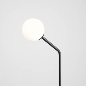 Veioza moderna neagra minimalista cu glob de sticla Aldex Pure