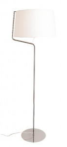 Lampadar alb-chrome Maxlight Chicago- F0037