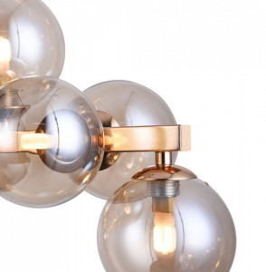 lustra moderna, lustra cu globuri, lustra living, lustra aurie, candelabru, lustra sufragerie, lustra dining