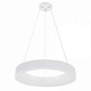 Lustra moderna alba rotunda cu led Italux Giulia d80 3000k