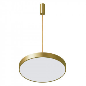 Lustra moderna aurie rotunda cu led Italux Orbital 3000k