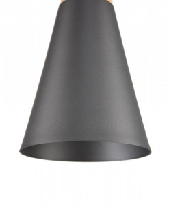 Pendul Maytoni Bicones Negru 01  Culoare: Negru  Dimensiuni: Diametru 14cm, Inaltime 24cm (min) 142cm (max)  Material: Metal  Becuri: 1 X E27 (60W)  Greutate: 1.1kg