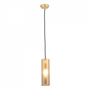 Pendul Maytoni Gioia Auriu -01G  Culoare: Auriu  Dimensiuni: Diametru 8cm, Inaltime 100cm (min) 178cm (max)  Material structura: Metal  Material abajur: Sticla  Becuri: 1 x E14 (40W) - nu este inclus  Greutate: 0.6kg