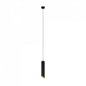 Pendul modern negru cu interior auriu Maytoni Lipari S