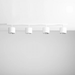Plafoniera moderna alba din metal cu 4 becuri Aldex Bot 