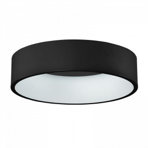 Plafoniera moderna neagra rotunda cu led Italux Chiara d60 3000k