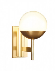 Aplica perete Dallas Maxlight Auriu -W0207  Culoare: Auriu  Dimensiuni: Lungime 22cm, Latime 14cm Inaltime 26cm  Material structura: Metal  Materail abajur: Sticla  Becuri: 1 x 40W E14 230V - nu este inclus