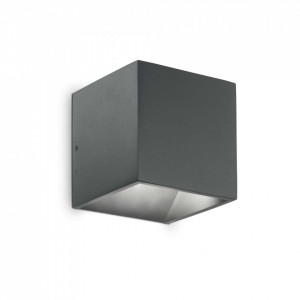 Aplica perete exterior grafit Ideal-Lux Rubik ap1 d10 4000k- 149738