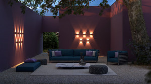 Aplica perete exterior Maytoni Strato Alb- L4W3K