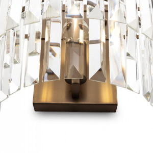 Aplica perete Maytoni Revero Alama -01BS  Culoare: Alama  Dimensiuni: Lungime 33cm, Latime 16.5cm, Inaltime 24.5cm  Material structura: Metal  Material abajur: Sticla  Becuri: 1 x E14 (40W) - nu sunt incluse  Greutate: 4.9kg