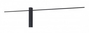 Aplica perete Sabre Maxlight Negru -W0283  Culoare: Negru  Dimensiuni: Lungime 91cm, Latime 4cm, Inaltime 22cm  Material: Metal, Acrilic  Becuri: 1 x 10W LED 230V, 700 LM, IP23, 3000k  Sistem Touch switch