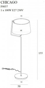 Lampadar alb, Lampa de podea alba, Lampa de podea chrome, Lampa de podea argintie, Lampadar chrome, Lampadar modern, Lampadar living, Lampadar dormitor, Lampadar metal, Lampa de podea moderna
