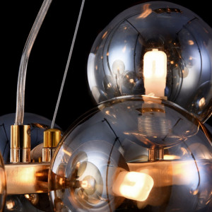 lustra moderna, lustra cu globuri, lustra living, lustra aurie, candelabru, lustra sufragerie, lustra dining