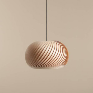 Lustra moderna maro rotunda din lemn Aldex Nature L